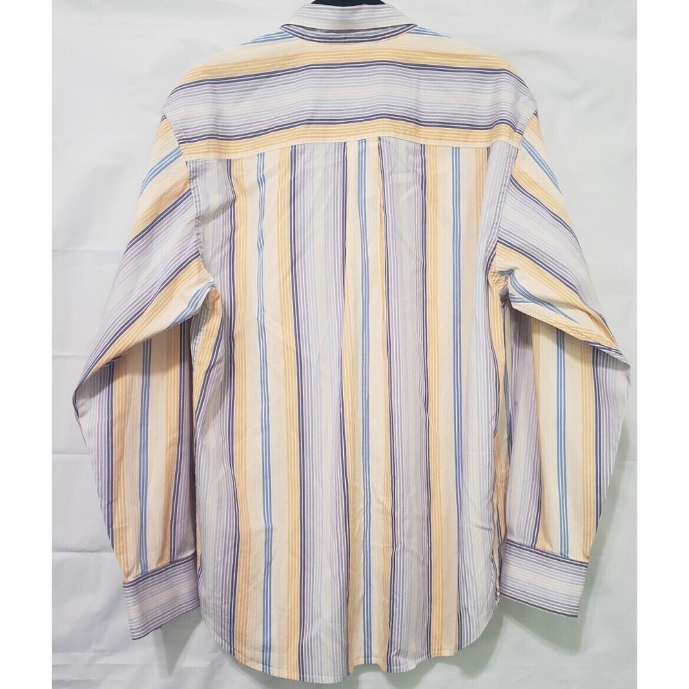 Tommy Bahama Men's Long Sleeve Button Up Striped Shirt Sz M Cotton/Silk - Picture 5 of 9